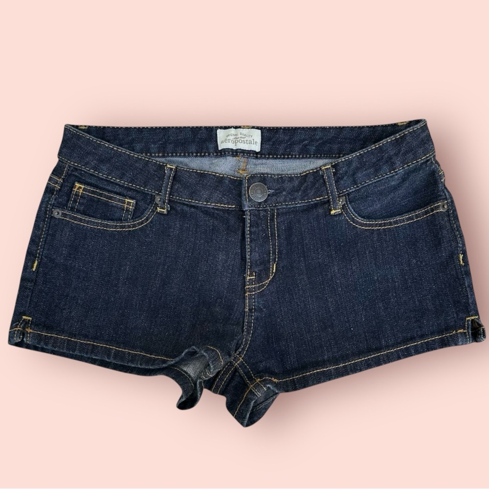 Aeropostale Dark Blue Denim Jean Shorts